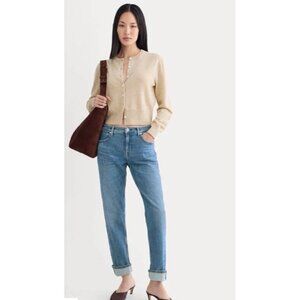 Everlane Womens 29x27” Selvedge Denim Blue Jeans Organic Cotton, Straight Leg